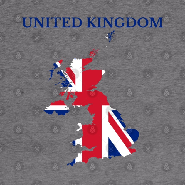 United Kingdom Map Flag by maro_00